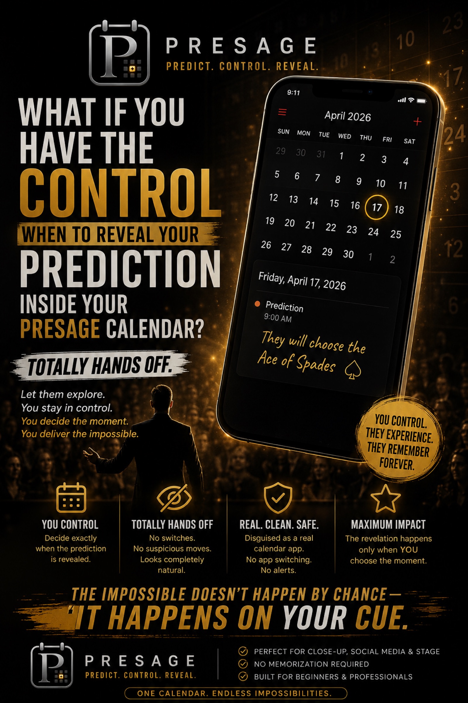PRESAGE - Mentalism Calendar – New magic tricks