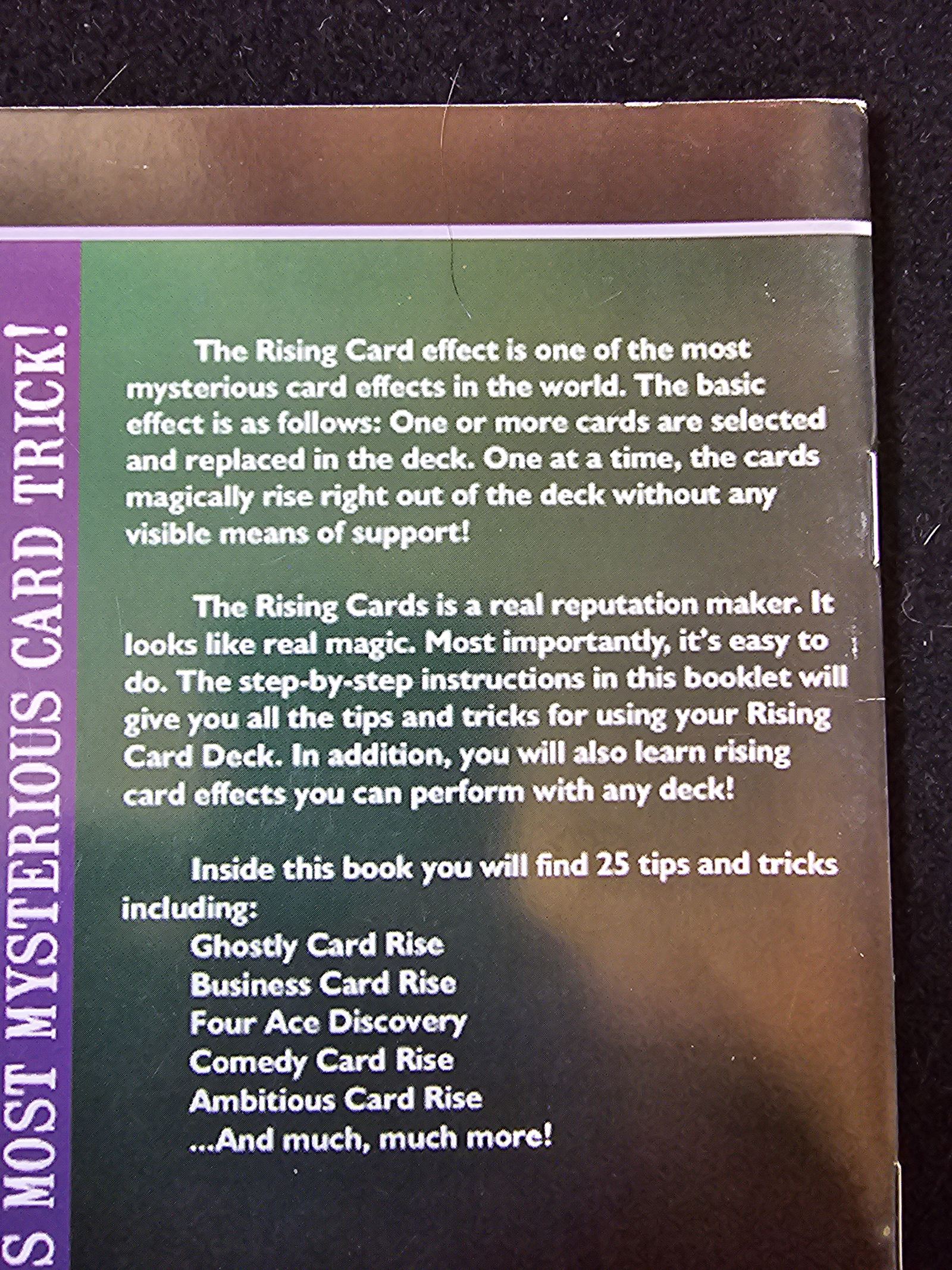 25 Tips and Tricks with the Rising Cards – Gebrauchte Zaubertricks – photo 2