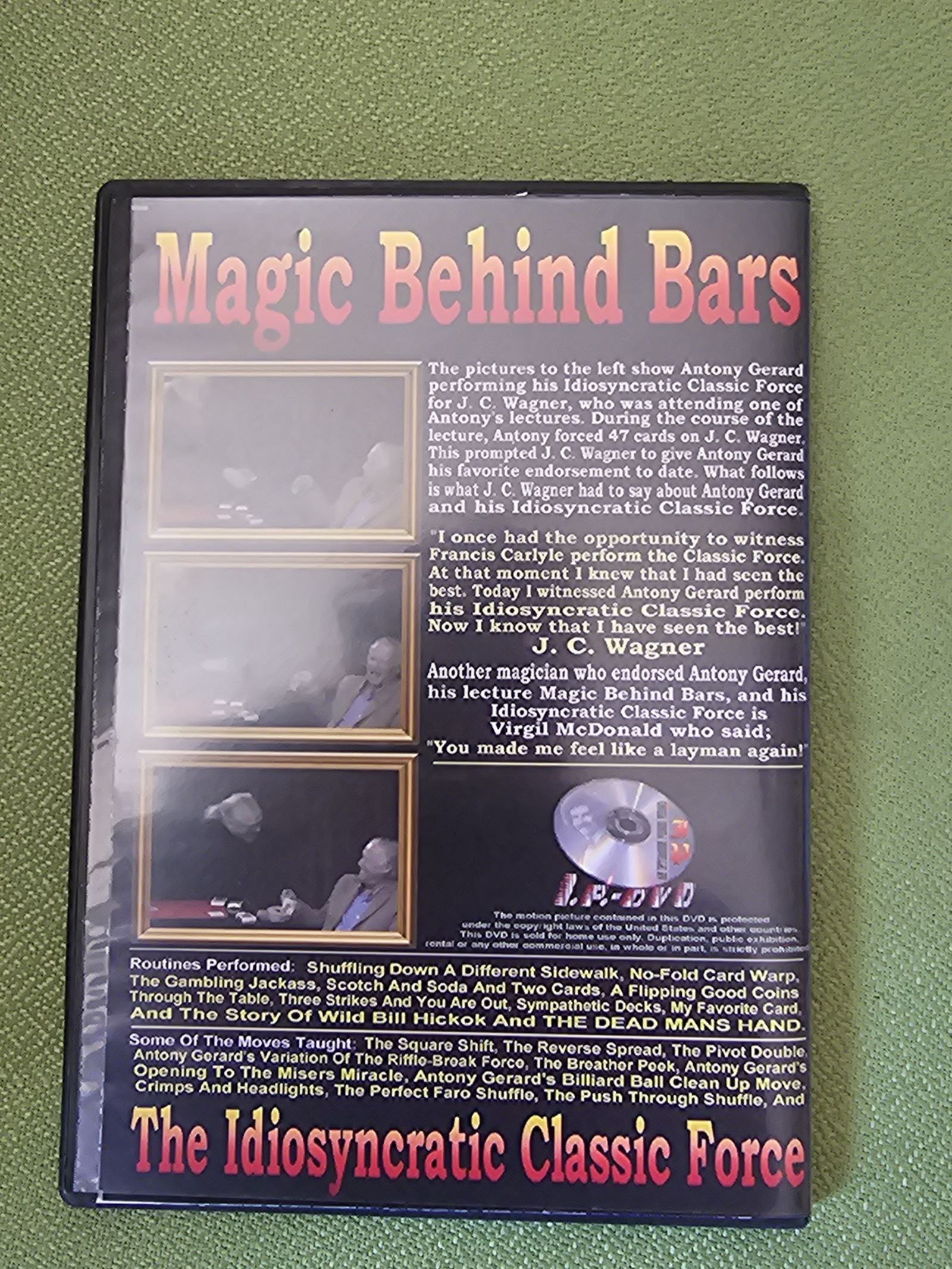 Antony Gerard's Magic Behind Bars – Used magic tricks – photo 2