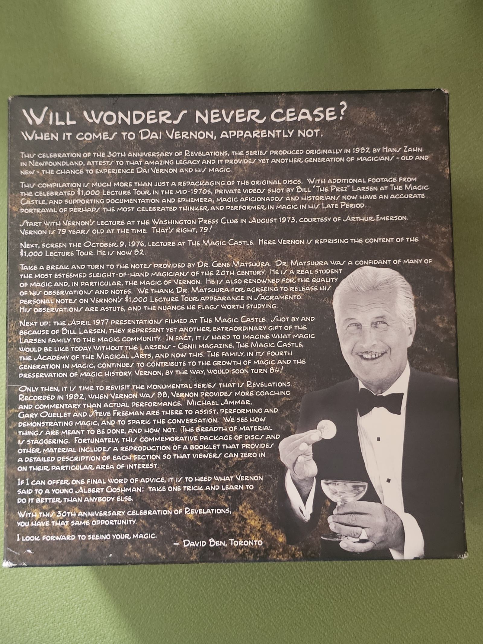 Dai Vernon's Revelations 30th Anniversary Deluxe Edition
