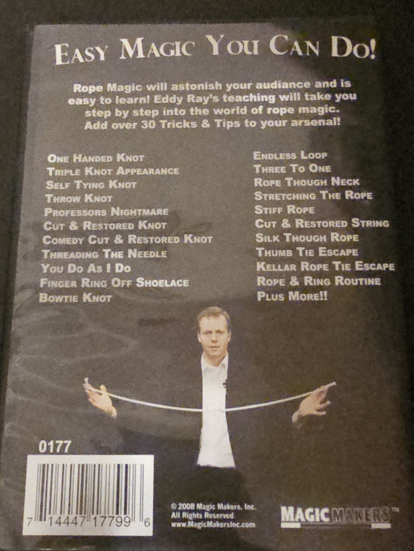 30 Tricks & Tips with Rope Magic DVD – Used magic tricks – photo 2