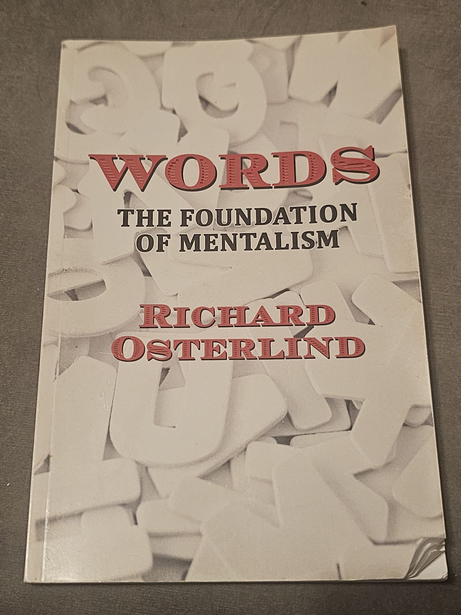 Words - The Foundation of Mentalism by Richard Osterlind – Tours de magie d’occasion – photo 1