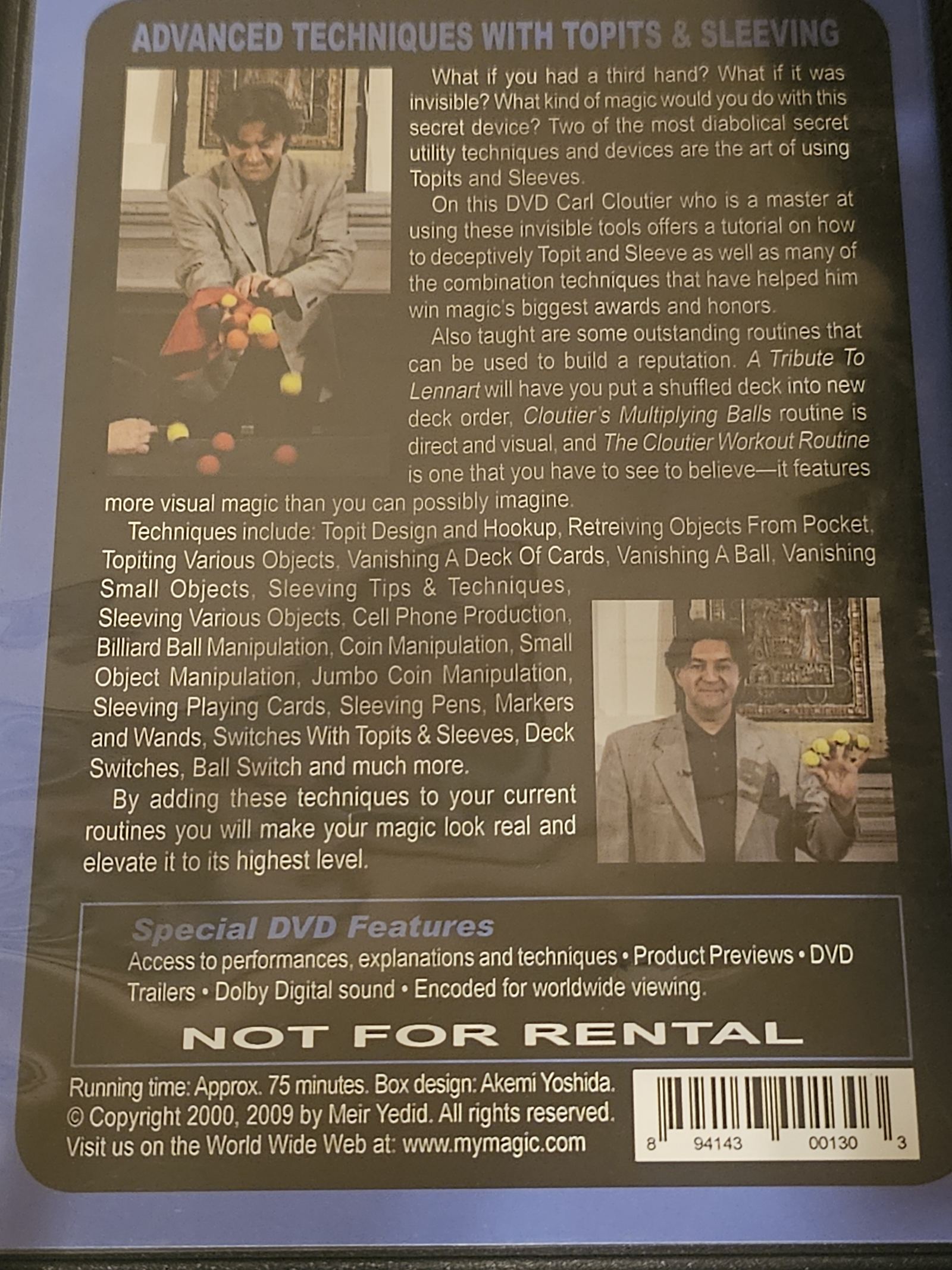 Carl Cloutier Third-Hand Magic DVD – Used magic tricks – photo 2